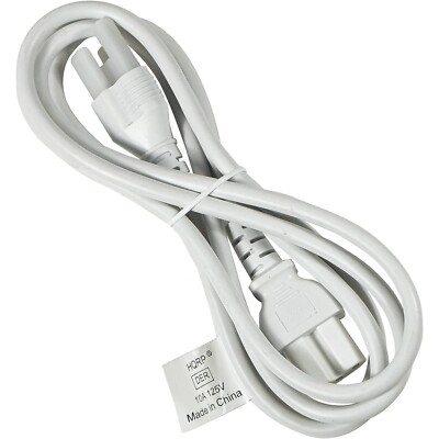 HQRP 6ft Weißes Netzkabel AC Für Farberware FCP-240 FCP-280G FCP-412