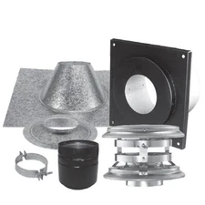 4" PelletVent Pro Flat Ceiling Vertical Kit - 4PVP-KVA