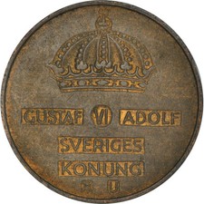 #380609 M&uuml;nze, Schweden, Gustaf VI, 5 &Ouml;re, 1964, SS+, Bronze, KM:822