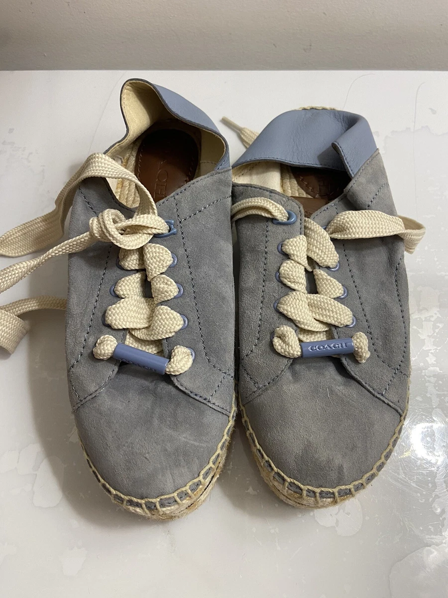 COACH blue Women Size 6B Flats Shoes. Rare. eBay