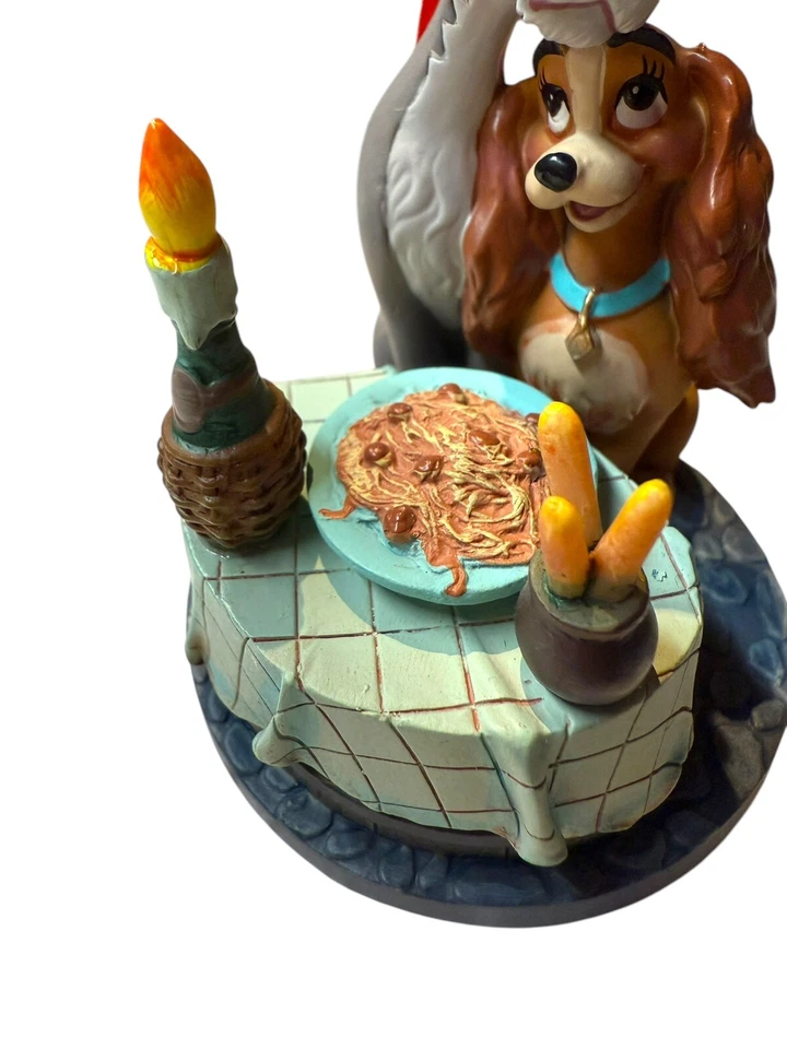 Disney Store Dama y el Vagabundo Adorno Mesa de Cena Cuaderno de Bocetos Navidad 2019 Foto 3 de 4