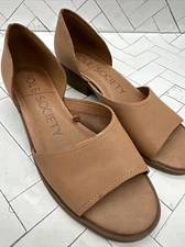Sole Society Tan Side Cutout Flat Size 9.5