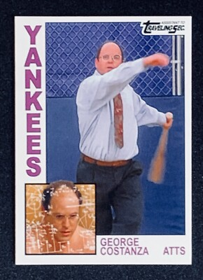 #ad George Costanza Simple Physics New York Yankees Rookie Custom Parody Card $5.95