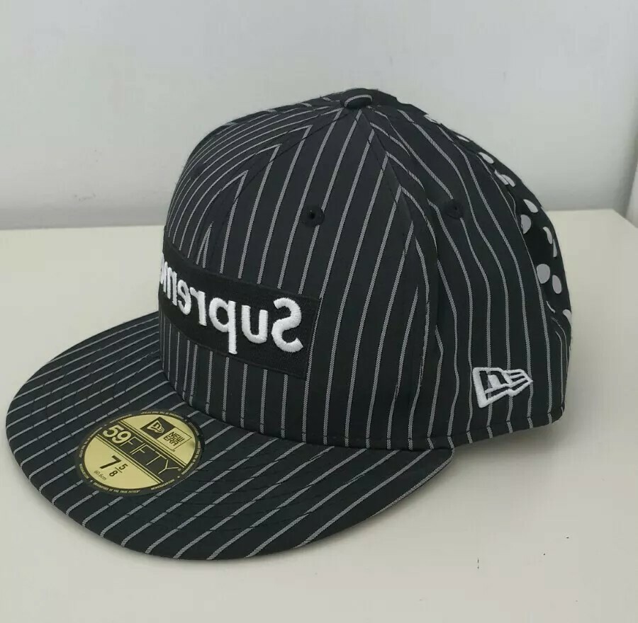 Supreme ギャルソン New Era Box Logo Cap 黒 7 3/8 CDG Comme Supreme ギャルソン New Era Box Logo Cap 黒 7 3/8 CDG Comme