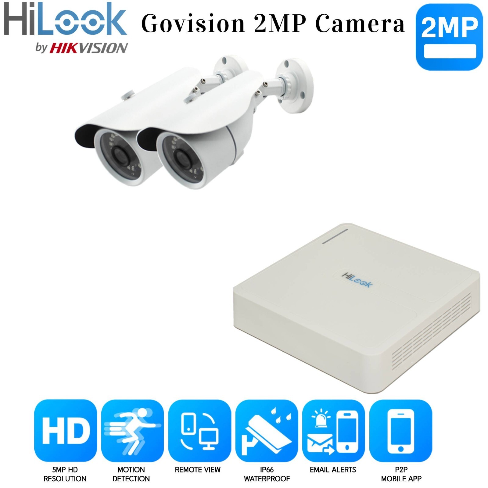 CCTV Camera System HD 1080P DVR Hard Drive Outdoor Home