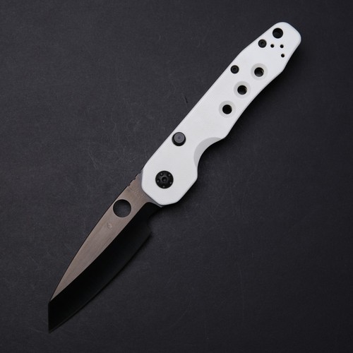 Spyderco Smock GPKnives Exclusive - White G10 / TiCN Rex 45 Blade