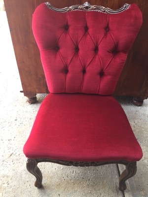 velvet nursing chair