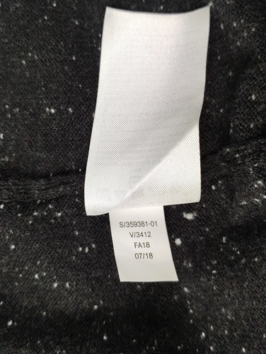 NEW Banana Republic Sweater Mens M Black Cotton Blend Speckled Shawl Collar - Picture 7 of 7
