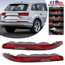Leftright Rear Bumper Side Reflector Tail Light Fog Lamp For Audi Q7 2016-2023 Leftright Rear Bumper Side Reflector Tail Light Fog Lamp For Audi Q7 2016-2023