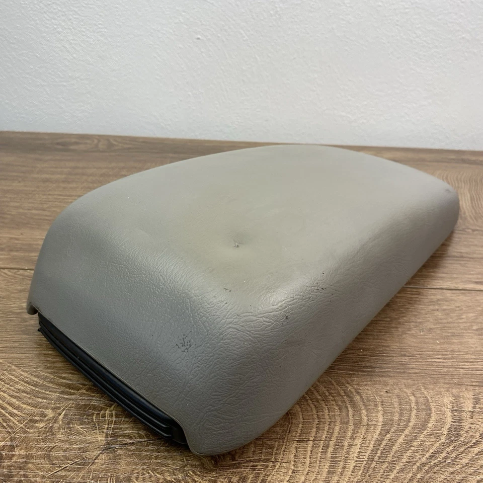 2000-2007 Ford Taurus Center Console Armrest Top Lid Cover OEM Gray Leather - Image 4 of 4