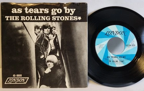 Blues Rock 45 - The Rolling Stones - As Tears Go By - OG Press - EX