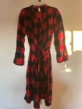 Stars Above Buffalo Checkered Robe New Without Tags Size M/L