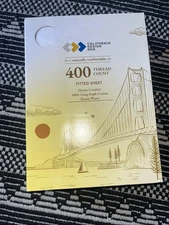 California Design Den Cali King White Fitted Sheet 400thread Sateen Cotton Deep