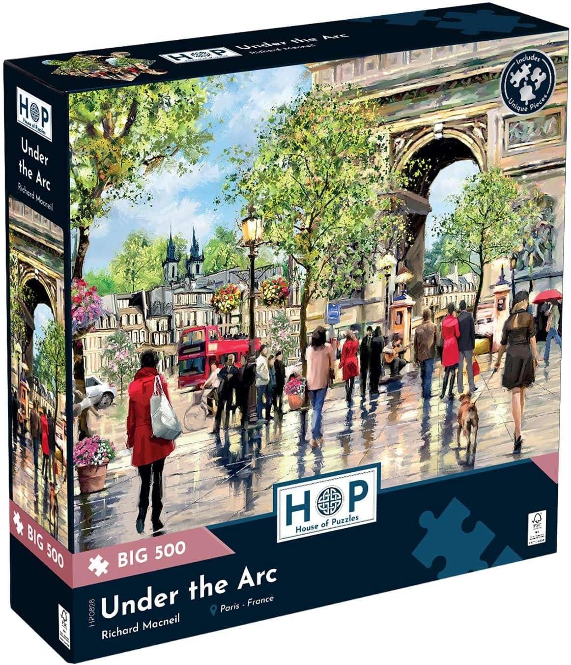 House of Puzzles Under the Arc BIG Jigsaw Puzzle (500 XL Pieces)