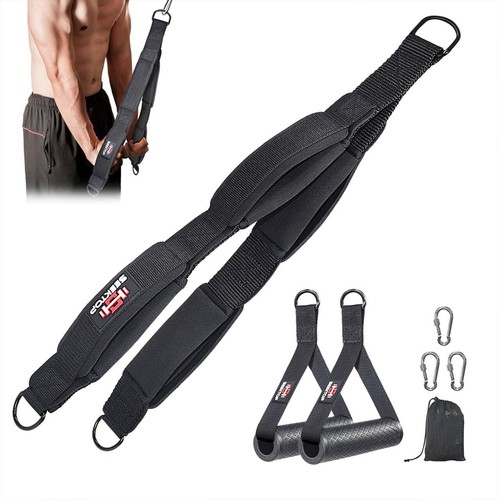 Tricep Rope, Multi Gym Tricep Rope Cable Attachment with Exercise Handle, Tri...