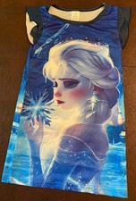 DISNEY "ELSA GIRL'S NIGHTGOWN"-FROZEN Size 3T-Flame-Retardant Fabric