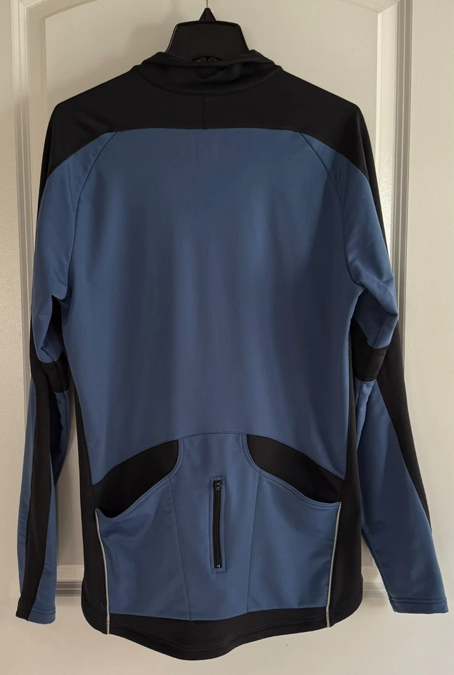 Chaqueta de ciclismo Gore Bike Wear para hombre XL azul cremallera completa cuello alto Foto 2 de 4