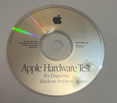 Apple ~ Hardware Test CD for Power Mac G4 Cube SW Version 1.0 691-2619-A