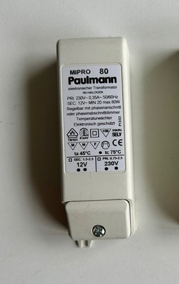 Paulmann Mipro 80 elektronischer Trafo 12V 20-80 Watt LV - Halogen/LED