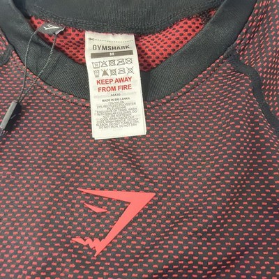 Gym shark Onyx V5 Red Long Sleeve Medium | eBay