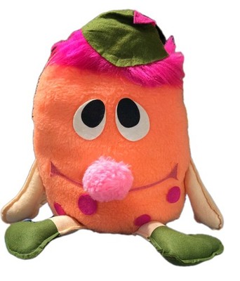 Vintage Six Flags Magic Mountain Bloop Troll Mascot Large RARE Orange 