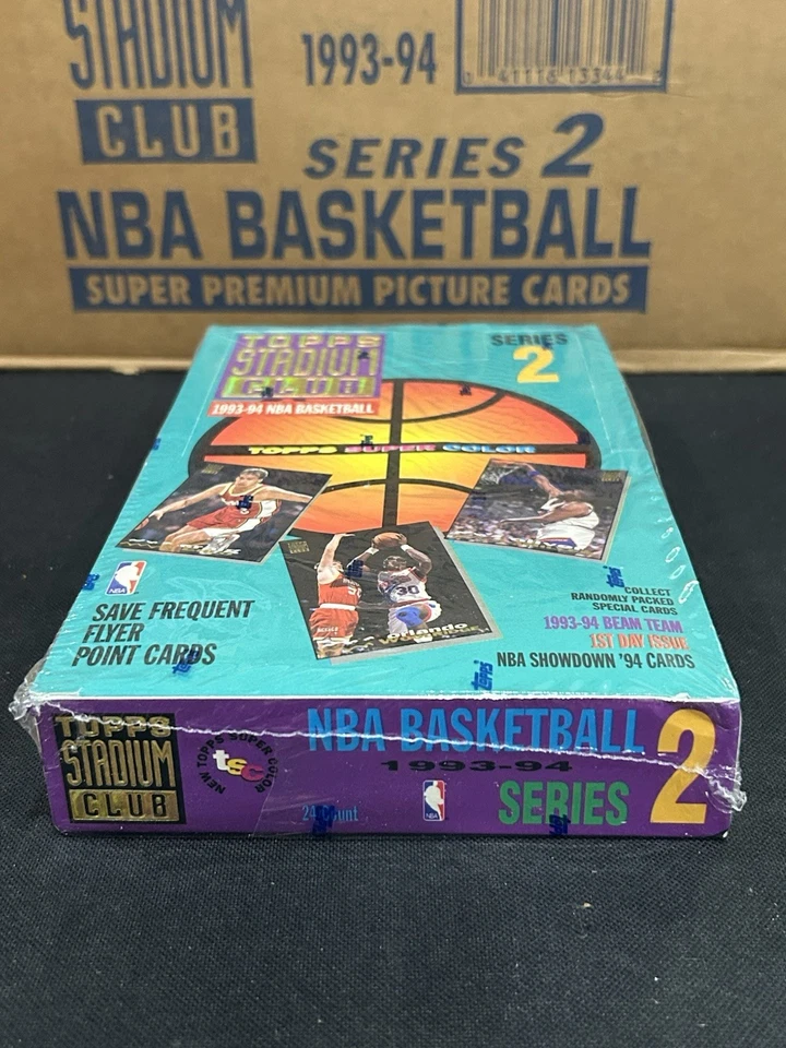 1993-94 Topps Stadium Club Series 2 Box Factory Sealed 24 Packs - Michael Jordan - Image 3 of 4