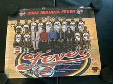 2002 INDIANA FEVER Team Photo Poster SGA WNBA Tamika Catchings  #200 RLQT4