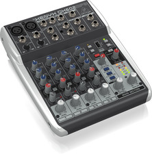 Behringer XENYX QX602MP3 Premium 6-Input 2-Bus Mixer with Mic Preamps MP3 Player