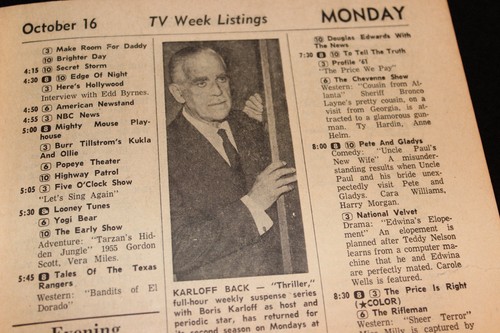 Walt Disney Wonderful World of Color October 1961 Sunday News TV Week Magazine - Picture 6 of 8