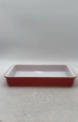 Pyrex Flamingo Red Glossy Finish Rectangular Shape Tableware Casserole Dish 9x13