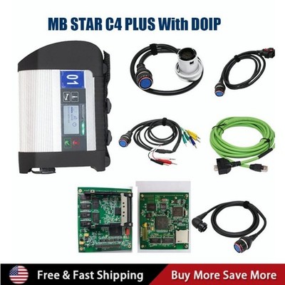 MB Star C4 full set SD Connect For Benz truck/ car Diagnosis support doip/wifi
