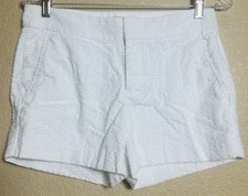 Banana Republic Womens Size 2 XS White Cotton Eyelet Shorts