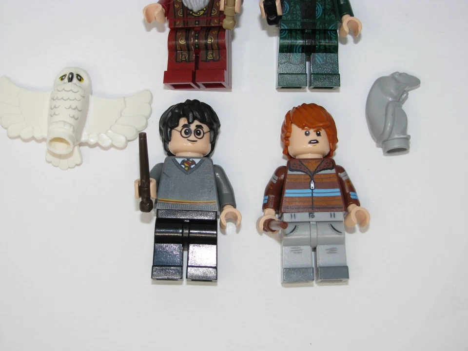 LEGO  Harry Potter Ron Mcgonagall Dumbledore Hedwig Owl Scabbers Rat Minifigure - Image 3 of 3