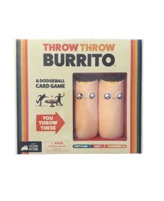 Throw Throw Burrito Exploding Kittens Card Game Party Game NEW Ages 7+ Dodgeball