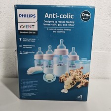 Philips Avent Anti-colic AirFree Vent Newborn Baby Bottle Gift Set,Snuggle