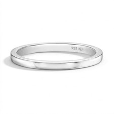 925 Sterling Silver Sizes 1-4 Unisex Plain Finger Rings for Babies Children