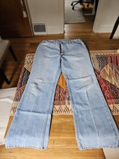 Vintage Orange Tab Levis - Perfectly Faded With Modified Elastic Waist In Back
