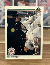 Upper Deck 1990 Base Set Wade Boggs Boston Red Sox #555 MLB Baseball Card