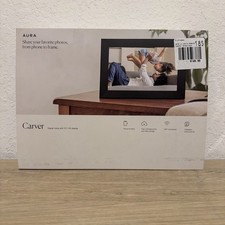 NEW Aura Carver 10" Digital Wifi Picture Frame Gravel Sealed