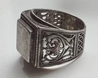 Vintage men's ring sterling silver 925 Size 11 Weight 10.5 g. Ukrainian jewelry.