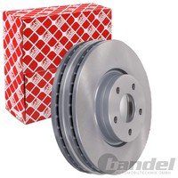 2X febi Bremsscheiben Ø300Mm Vorne Passend FÜR Ford Mondeo