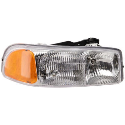 Passenger Side Headlight For GMC Sierra 1500 1999-2006 Halogen with Bulb(s)