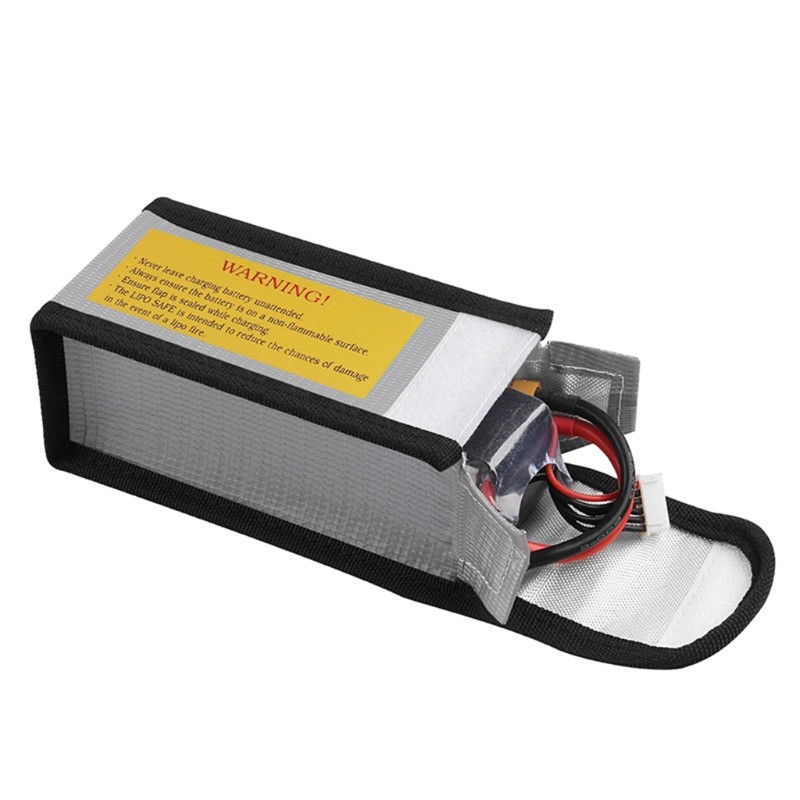 2PCS Fireproof Lipo Battery Safe Bag - Explosionproof Guard For Charging & Storage, 185x75x60mm Size - View #11
