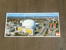 Stockholm Globe Arena Postcard, Vintage Large Oversized Collectible Souvenir
