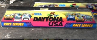 Sega Daytona USA Dual Player Arcade Marquee Top Panel Assembly Complete