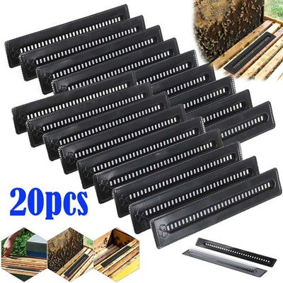 #ad 20Pcs Plastic Small Bee Hive Beetle Blaster Beehive Beetle Traps Beekeeping Tool $12.00