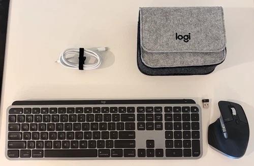Logitech MX Master 3 for Mac + MX Keys for Mac + USB Unifying receiver bundle
