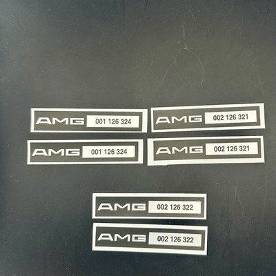amg pre merger C126 W126 Coils And Shocks Sticker