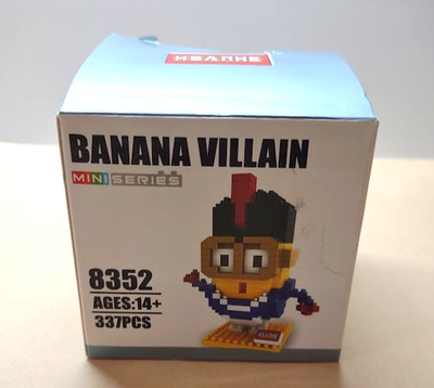 HSANHE Mico Mini Blocks Minions Banana Villain 337 piece NEW!  Sealed!!