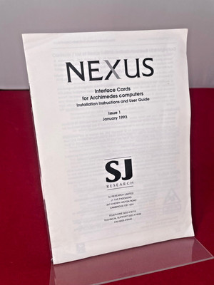 Handbuch für Sj Research/Nexus Interface Karten für Archimedes Computer Iss 1